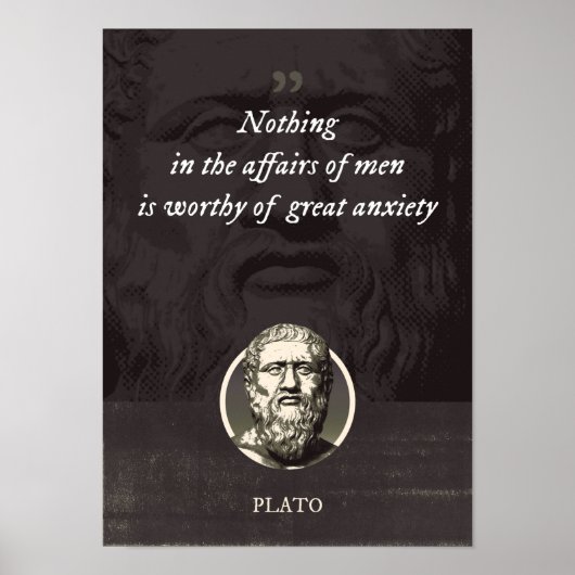 Niets in de zaken van mannen is groot waard poster (Voorkant)