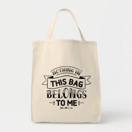 Niets in deze tas is van mij