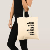 Niets in deze tas is van mij. (Voorkant (product))