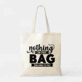 Niets in deze tas is van mij Canvas tas (Achterkant)