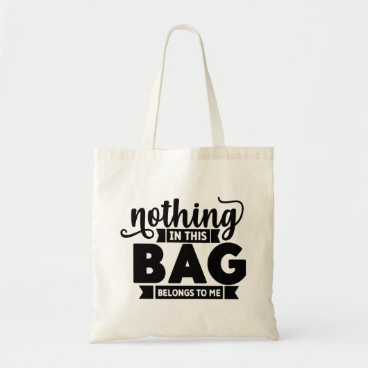 Niets in deze tas is van mij Canvas tas (Voorkant)