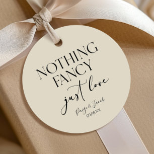 Niets ingewikkelds, gewoon lief minimalistisch cas bedankjes labels