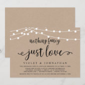 Niets ingewikkelds, gewoon liefde, Kraft bruiloft Kaart (Voorkant / Achterkant)