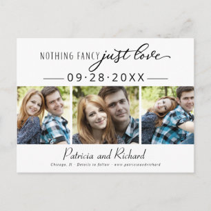 Niets ingewikkelds gewoon liefde save the date 3 f briefkaart