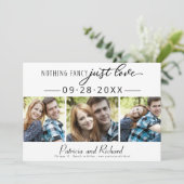 Niets ingewikkelds gewoon liefde Save The Date 3 f Kaart (Staand voorkant)