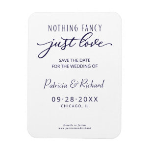 Niets ingewikkelds gewoon liefde Save The Date zon Magneet
