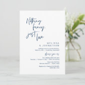 Niets ingewikkelds, gewoon liefde, trouwfeest kaart (Staand voorkant)