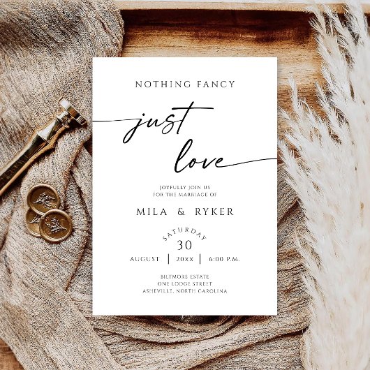 Niets ingewikkelds, gewoon liefdevolle elegante tr save the date