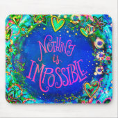 Niets inspireren is onmogelijk Quote Inspirivity Muismat (Voorkant)