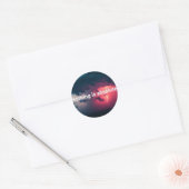 Niets is absoluut ronde sticker (Envelop)