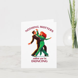 Niets is als we dansen - dansend paar stokken kaart