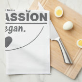 Niets is beter dan compassie... dan Vegan. Theedoek (Quarter Fold)