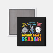 Niets is beter dan steen papier schaar lezen magneet (Voorkant / Achterkant)