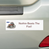 Niets is de fiat bumpersticker (Op auto)