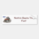 Niets is de fiat bumpersticker (Voorkant)