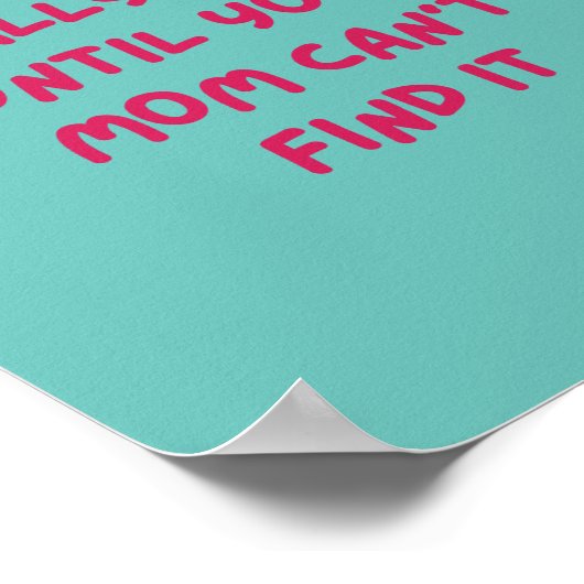 Niets is echt los tot... Grappig Poster (Hoek)