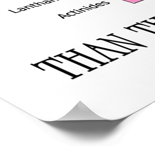 Niets is fundamentelere elementaire T Poster (Hoek)