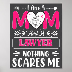 Niets is grappiger dan ik Advocaat Moeder Citaat Poster