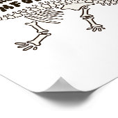 Niets is imfossible dinosaurus Botten Pun Poster (Hoek)