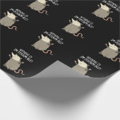 Niets is in-possum-ble Grappig Possum Pun Dark BG Cadeaupapier (Hoek)