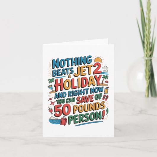 Niets Is Leuker Dan Een Jet 2 Vakantie Funny Viral Kaart (Voorkant)