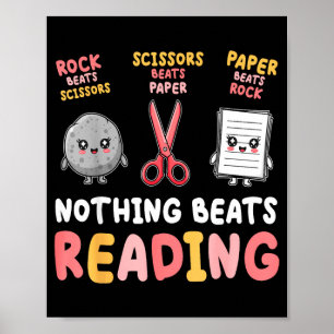 Niets is leuker dan grappige steen papier schaar l poster