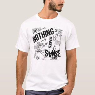 NIETS IS LOGISCH Brutalist Anti Design Verklarin T-shirt