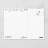 Niets is meer waard dan vandaag briefkaart (Achterkant)