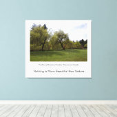 Niets is mooier dan natuur. canvas afdruk (Insitu (Houten vloer))