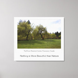 Niets is mooier dan natuur. canvas afdruk