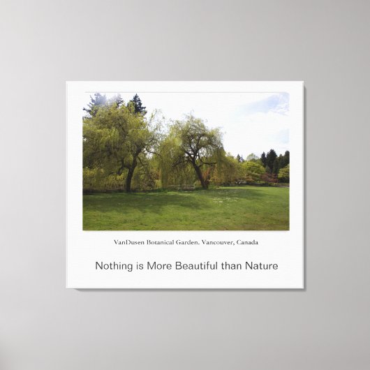 Niets is mooier dan natuur. canvas afdruk (Voorkant)