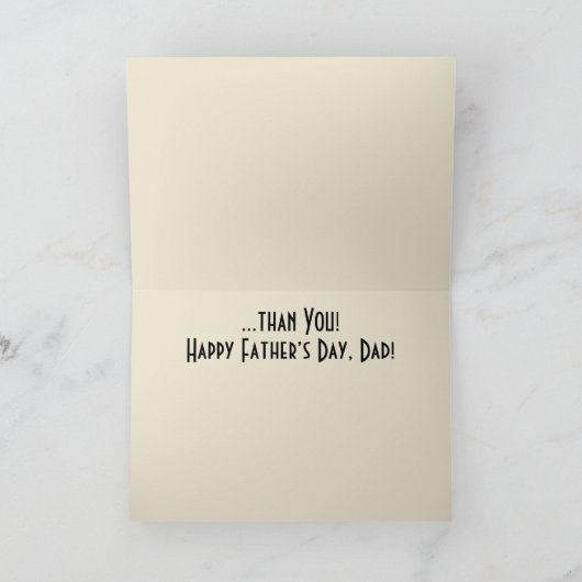 Niets is mooier (Vaderdag) Kaart (Binnen)