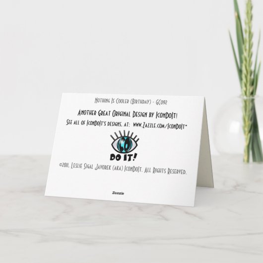 Niets is mooier (verjaardag) kaart (Achterkant)