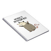 Niets Is On-mogelijk Funny Possum Woordspeling  Notitieboek (Rechterzijde)