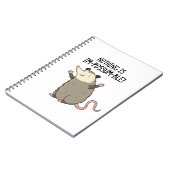 Niets is on-mogelijk-mus Funny Possum Pun  Notitieboek (Linkerzijde)