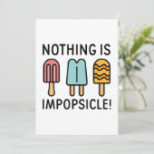 Niets is ondenkbaar bedankkaart (Staand voorkant)