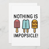 Niets is ondenkbaar bedankkaart (Voorkant / Achterkant)