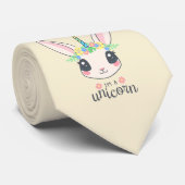 " niets is onmogelijk " , grappige eenhoornkonijn stropdas (Opgerold)