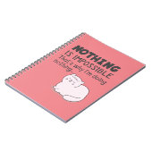 Niets is onmogelijk - grappige kattenbonen notitieboek (Linkerzijde)