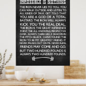 Niets is onmogelijk Gym Motivatie Chalkboard Poster (Keuken)