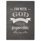 Niets is onmogelijk klembord (Achterkant)