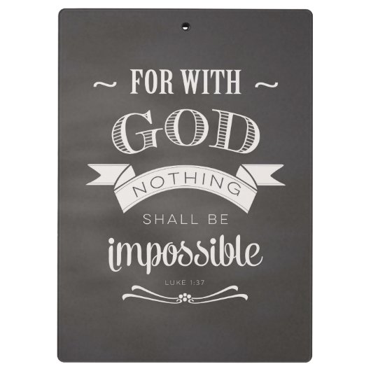 Niets is onmogelijk klembord (Achterkant)