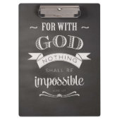 Niets is onmogelijk klembord (Voorkant)