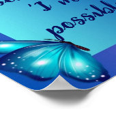 Niets is onmogelijk. Life Motivatie quotes Poster (Hoek)