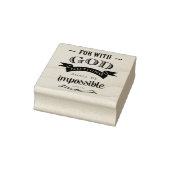 Niets is onmogelijk, Luke 1:37 Rubberstempel (Stempel)