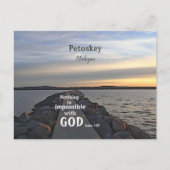 Niets is onmogelijk met God Briefkaart (Voorkant)