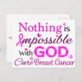 Niets is onmogelijk met GOD Briefkaart (Voorkant / Achterkant)