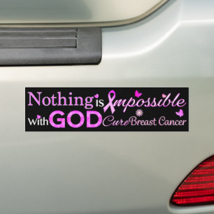 Niets is onmogelijk met GOD Bumpersticker