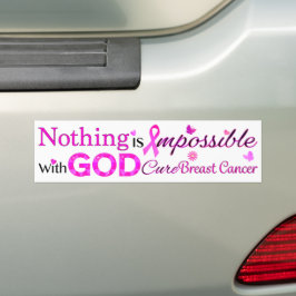Niets is onmogelijk met GOD Bumpersticker