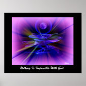 NIETS IS ONMOGELIJK MET GOD..Canvas of Poster (Voorkant)